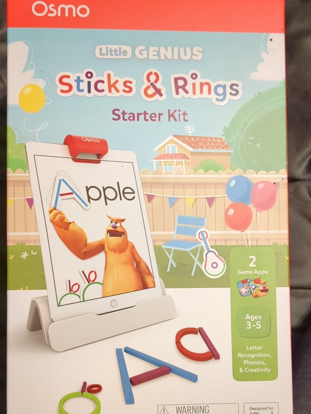 Osmo Little Genius Sticks & Rings Starter Kit For iPad